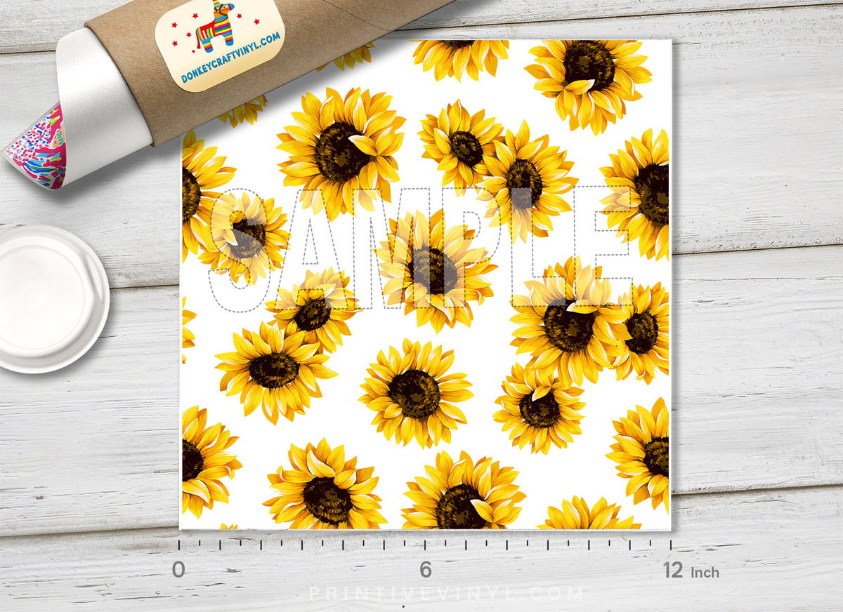 Sunflowers Patterned HTV 1182