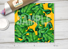 Watercolor Botanical Leaves Patterned HTV 648