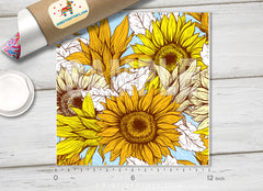 Sunflower Patterned HTV 1033