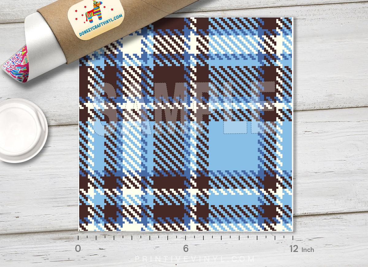 Plaid Pattern Adhesive Vinyl 592