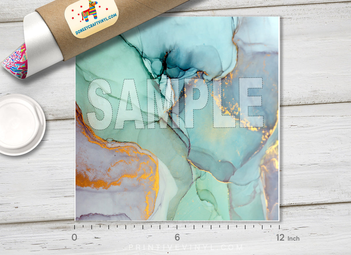 Abstract Alcohol Ink Patterned HTV- 894