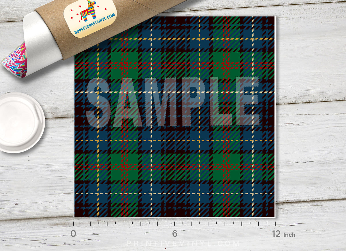 Plaid Pattern Adhesive Vinyl 566