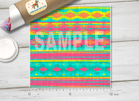 Tribal Aztec Patterned HTV 1252