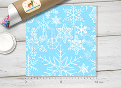 Frozen Snow Flakes Patterned HTV 792