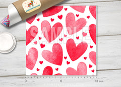 Valentines Day Heart Printed HTV-887