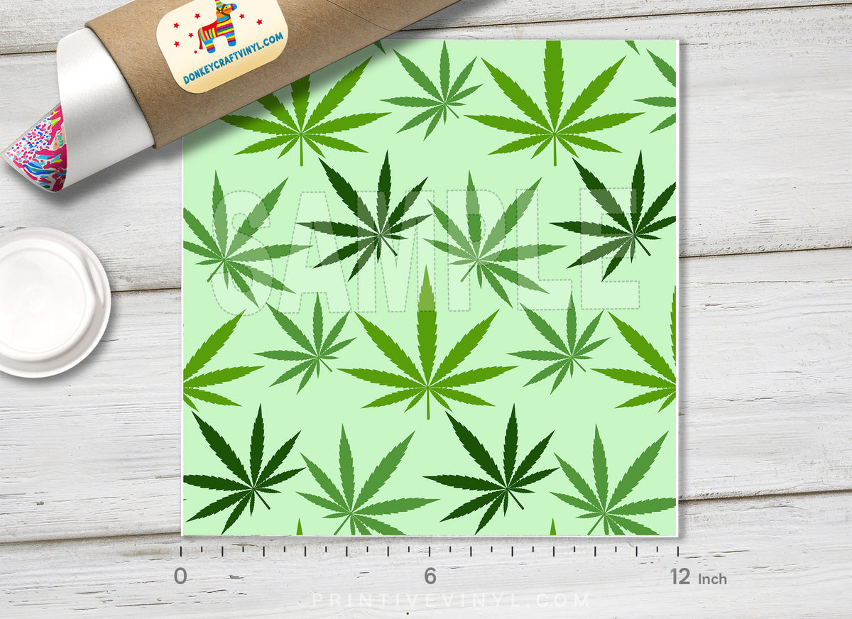 Marijuana Pattern Adhesive Vinyl 511