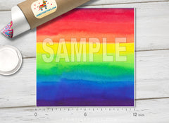 Watercolor Rainbow Patterned HTV- 937