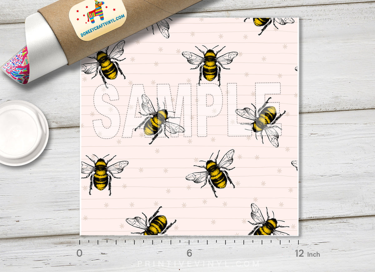 Bee Patterned HTV 1310