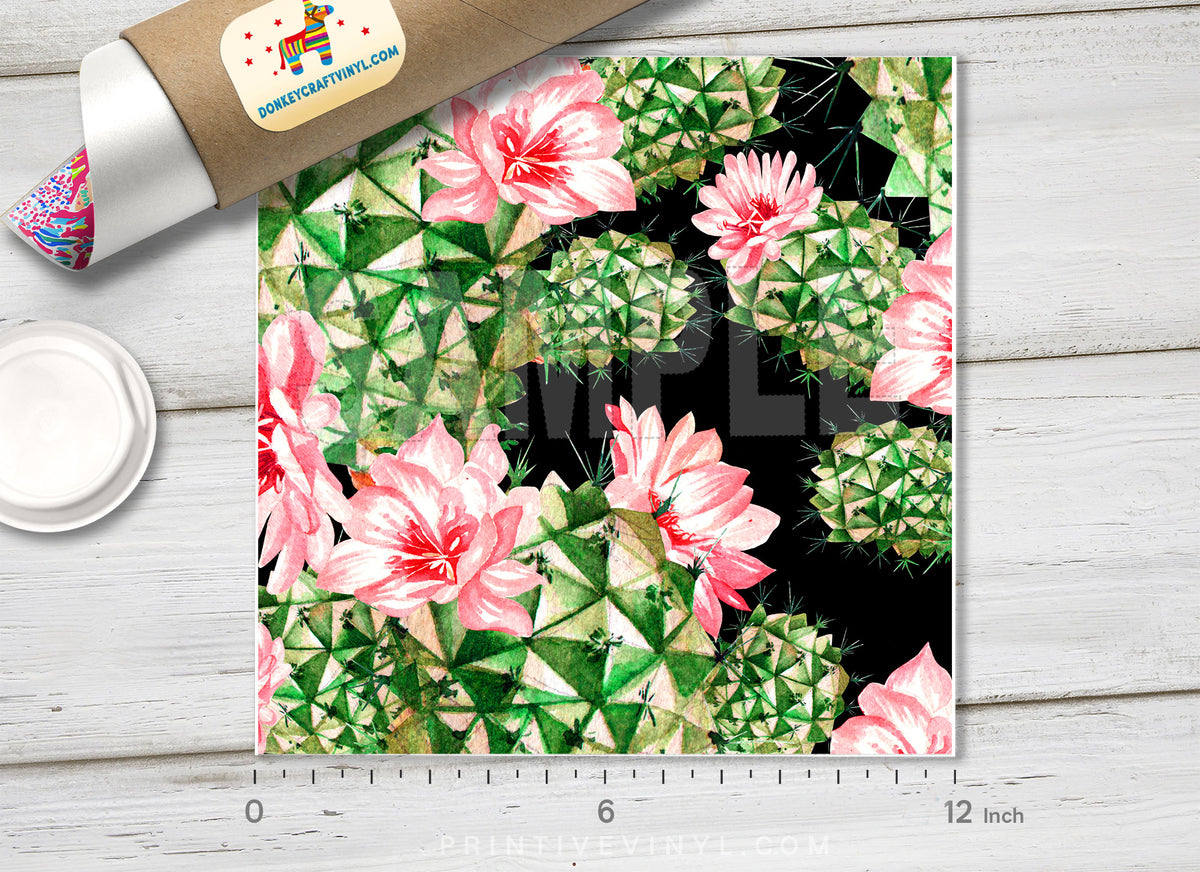 Cactus Pattern Adhesive Vinyl 522