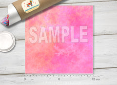 Watercolor Pink Patterned HTV- 925