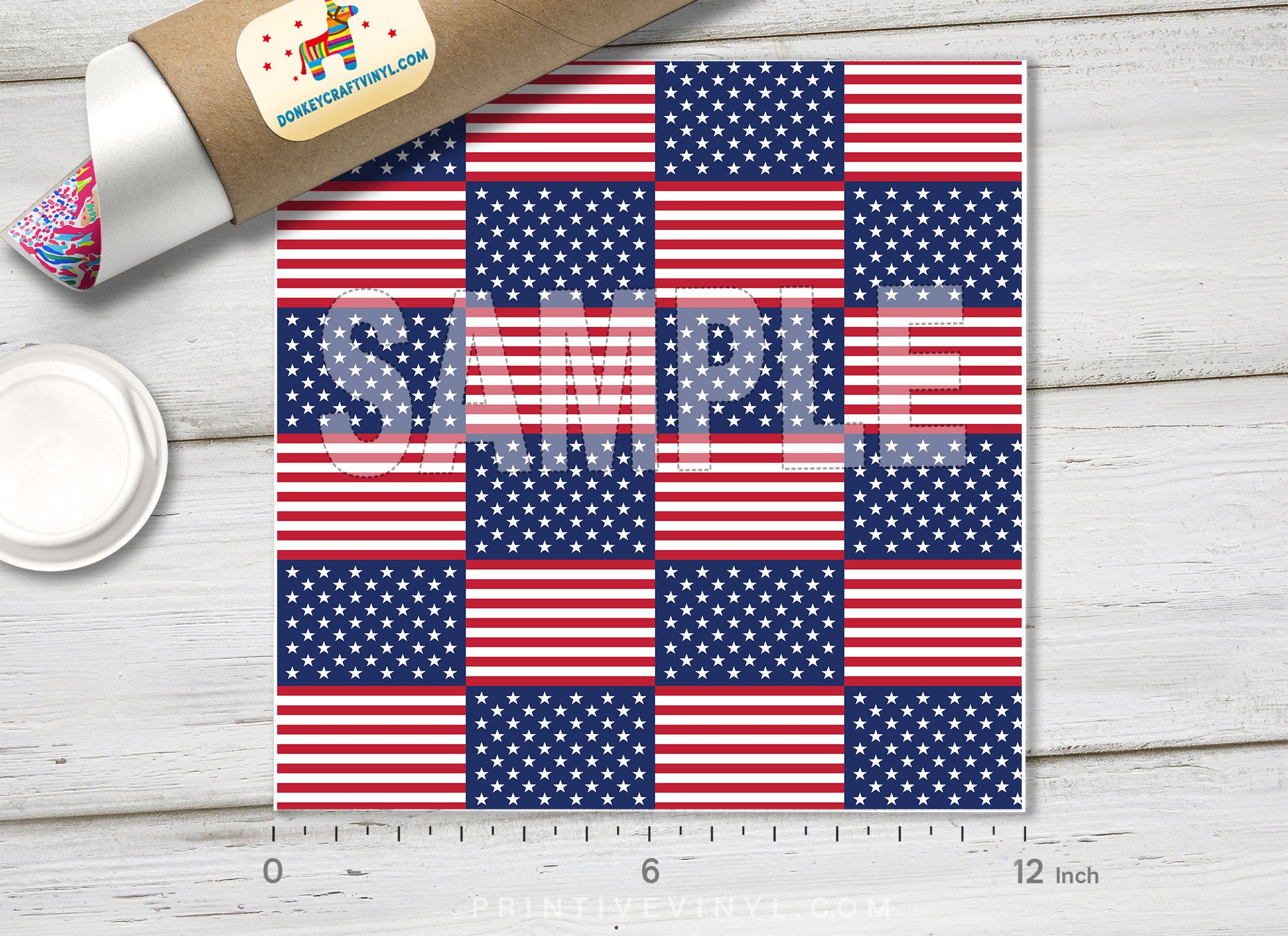 American Flag Print Printed HTV-822