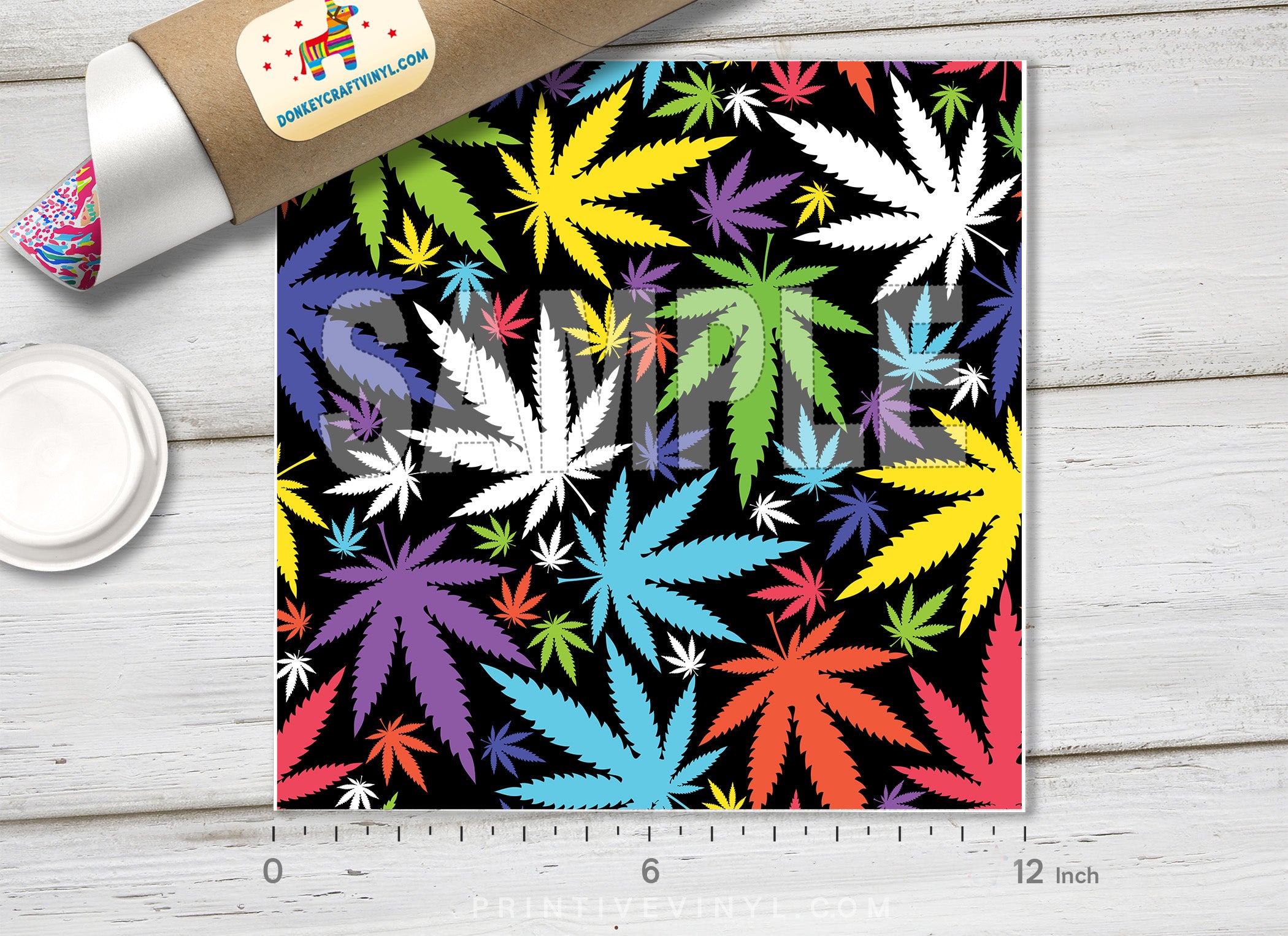 Marijuana Pattern Adhesive Vinyl 559