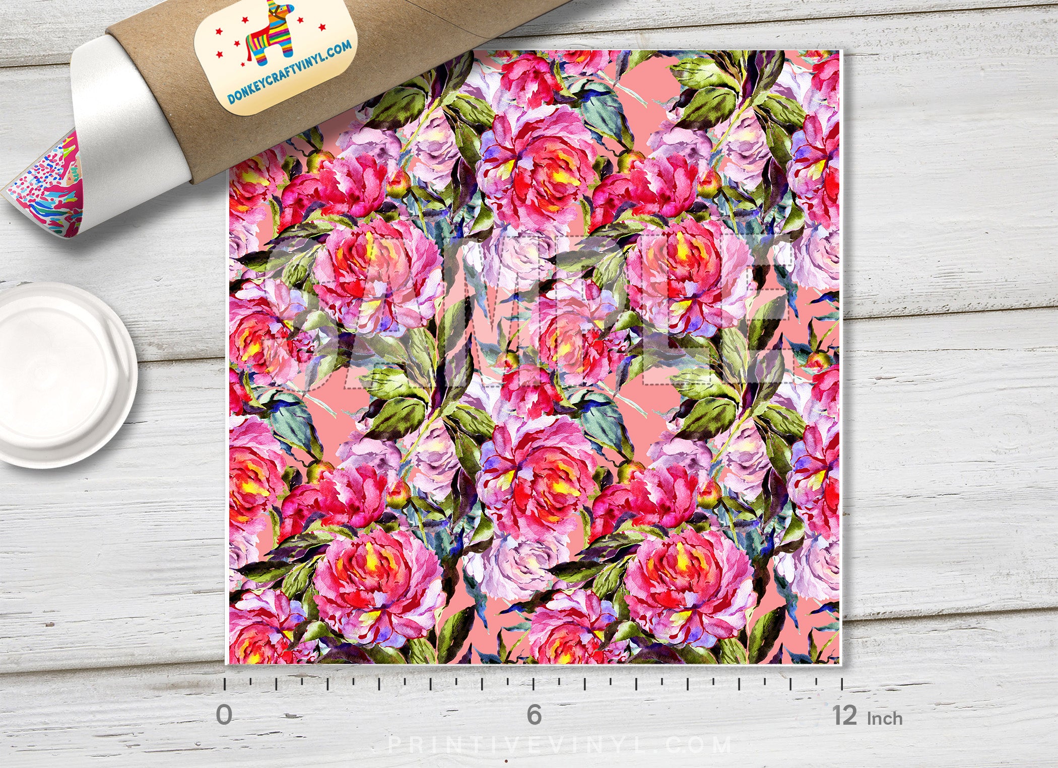 Floral Patterned Adhesive Vinyl 428