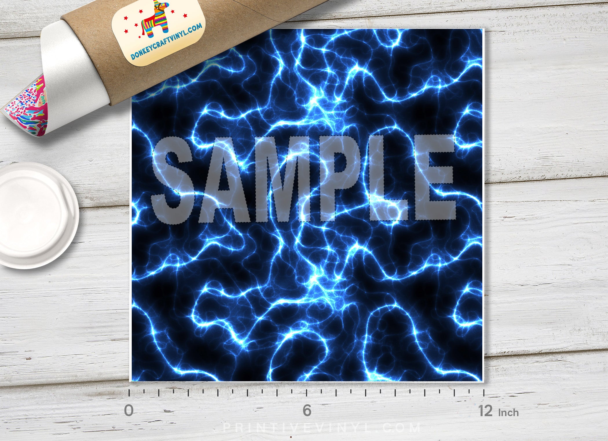 Electricity Lightning Pattern Printed Vinyl/ Indoor Vinyl/ Outdoor Vinyl/ Heat Transfer Vinyl-087 - Printive Vinyl | Patterned Vinyl