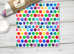 Colorful Dots Patterned Adhesive Vinyl 069