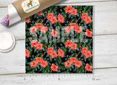 Tropical Flower Patterned Adhesive Vinyl 214