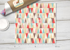 Retro Geometric Patterned Adhesive Vinyl 093