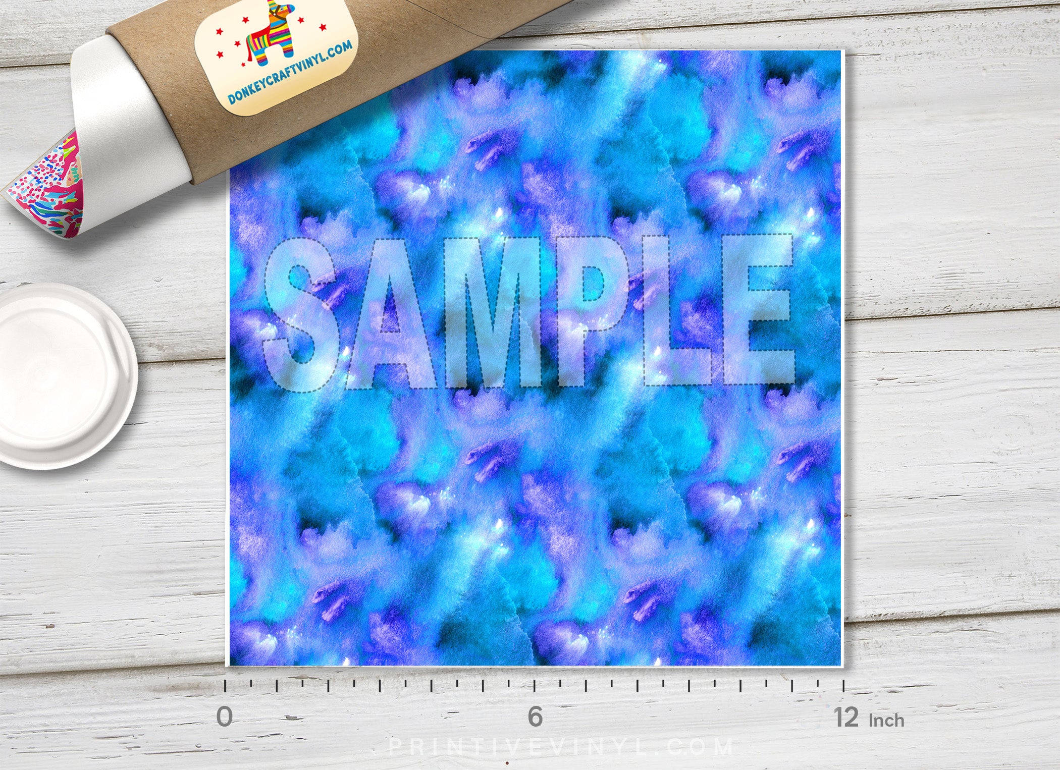 Abstract Watercolor Patterned Adhesive Vinyl 195