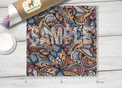 Abstract Ornamental paisley Patterned HTV 253