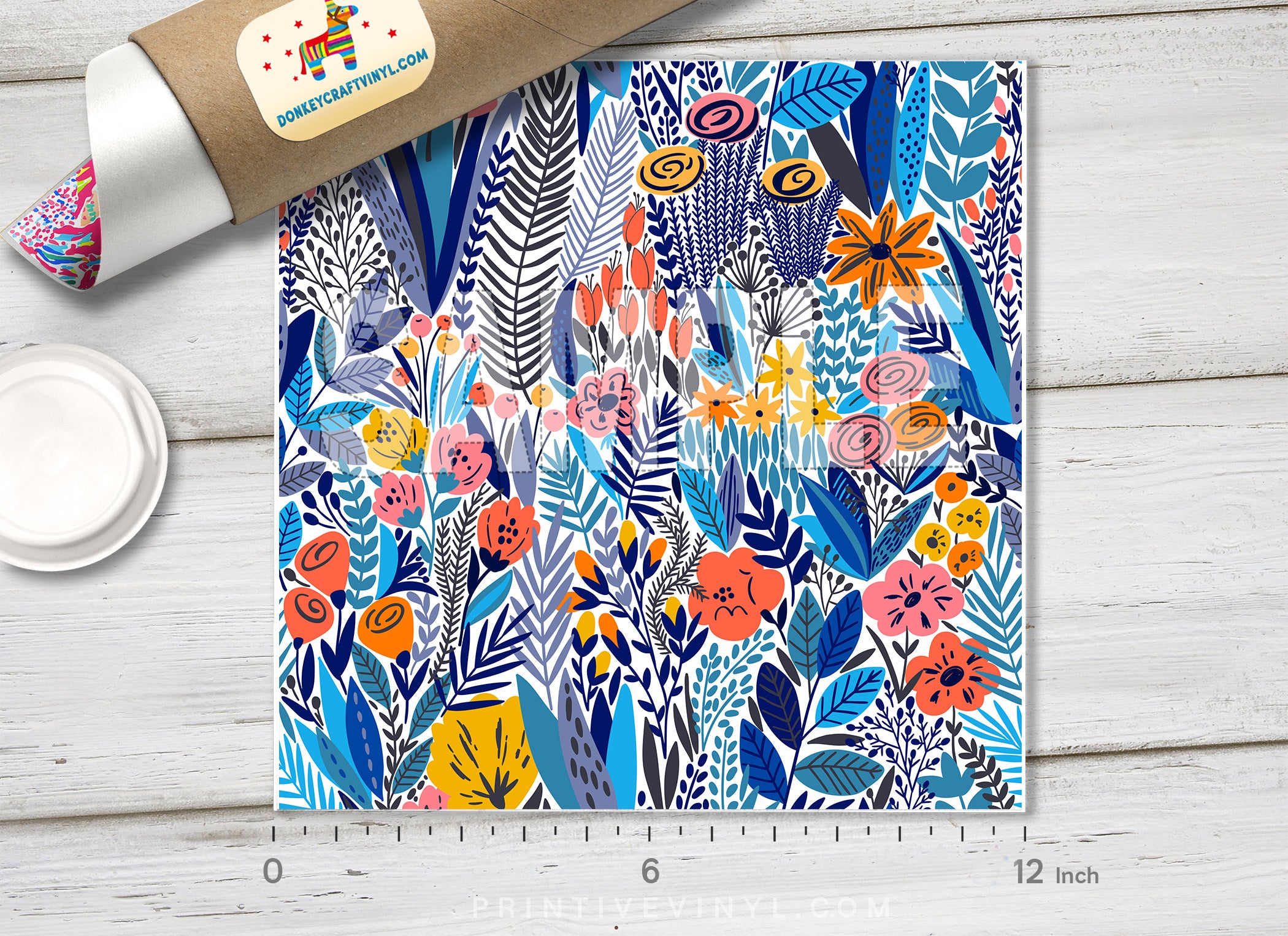 Tropical Illustration Patterned HTV 119