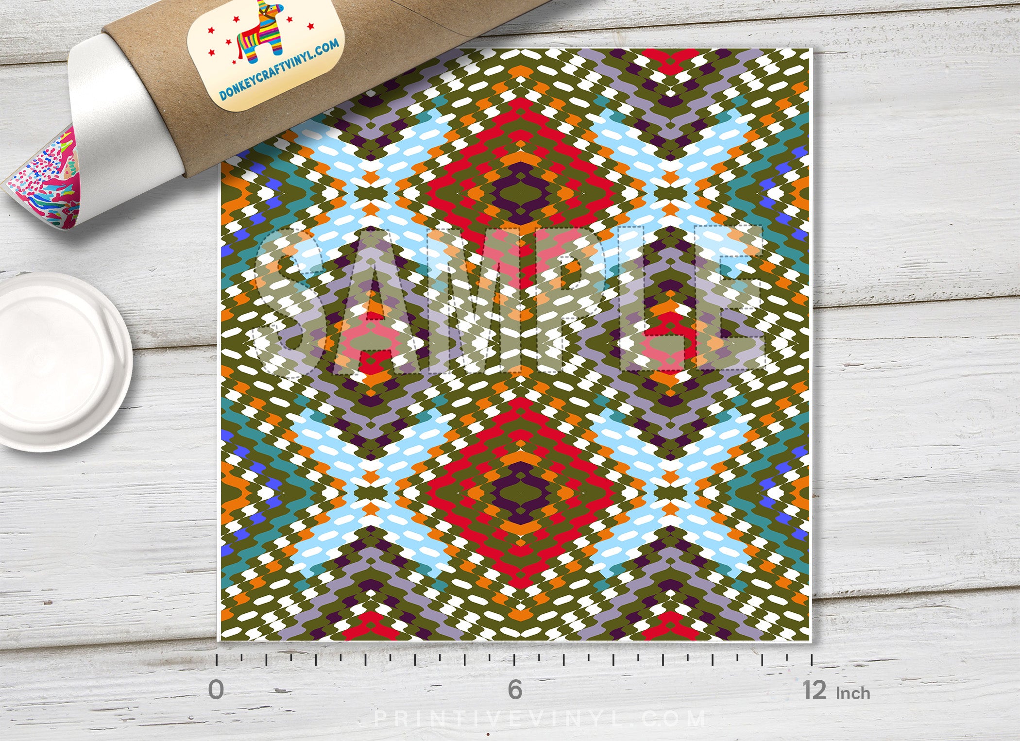 Pattern Htv Project Ethnic Geometric Pattern Printed HTV – Donkey Craft Vinyl