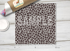 Grey Leopard Patterned Adhesive Vinyl 097