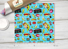 Pop Art Comic Pattern Adhesive Vinyl 480