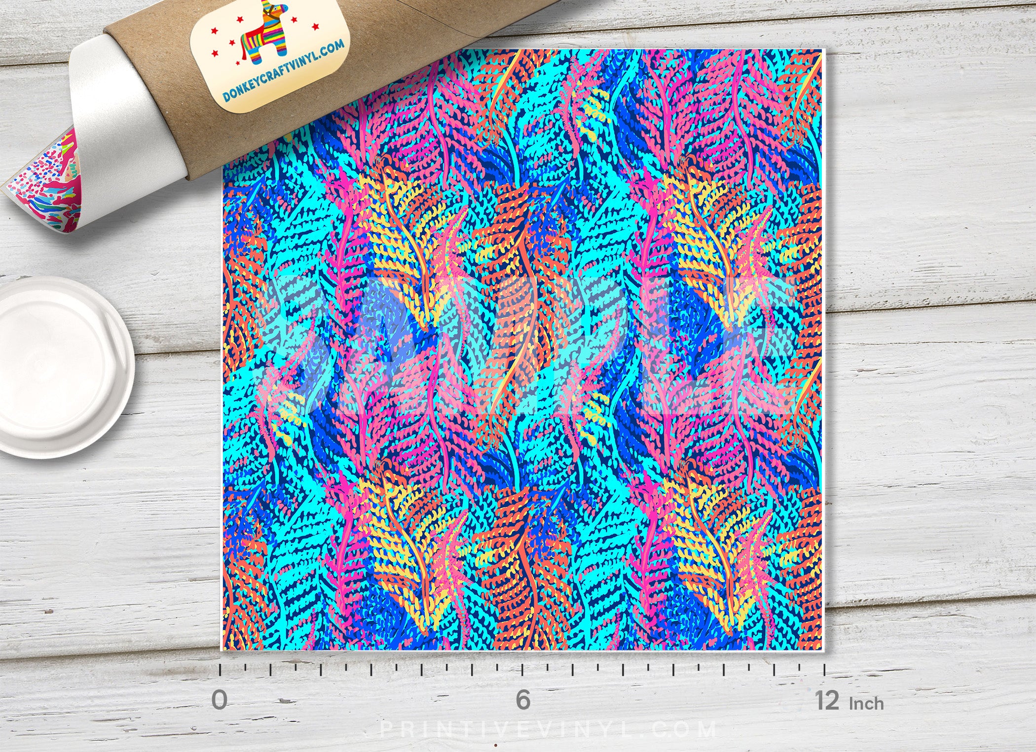 Lilly P Inspired Pastel Corals Patterned HTV-L021