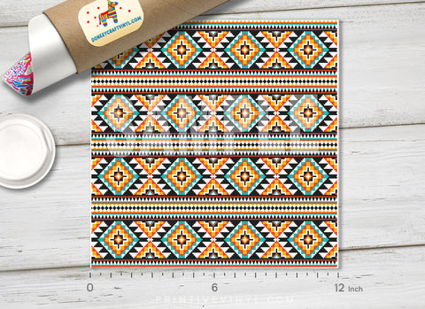 Aztec pattern Printed HTV-846