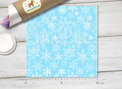 Frozen Snow Flakes Patterned HTV 792
