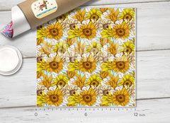 Sunflower Patterned HTV 1033