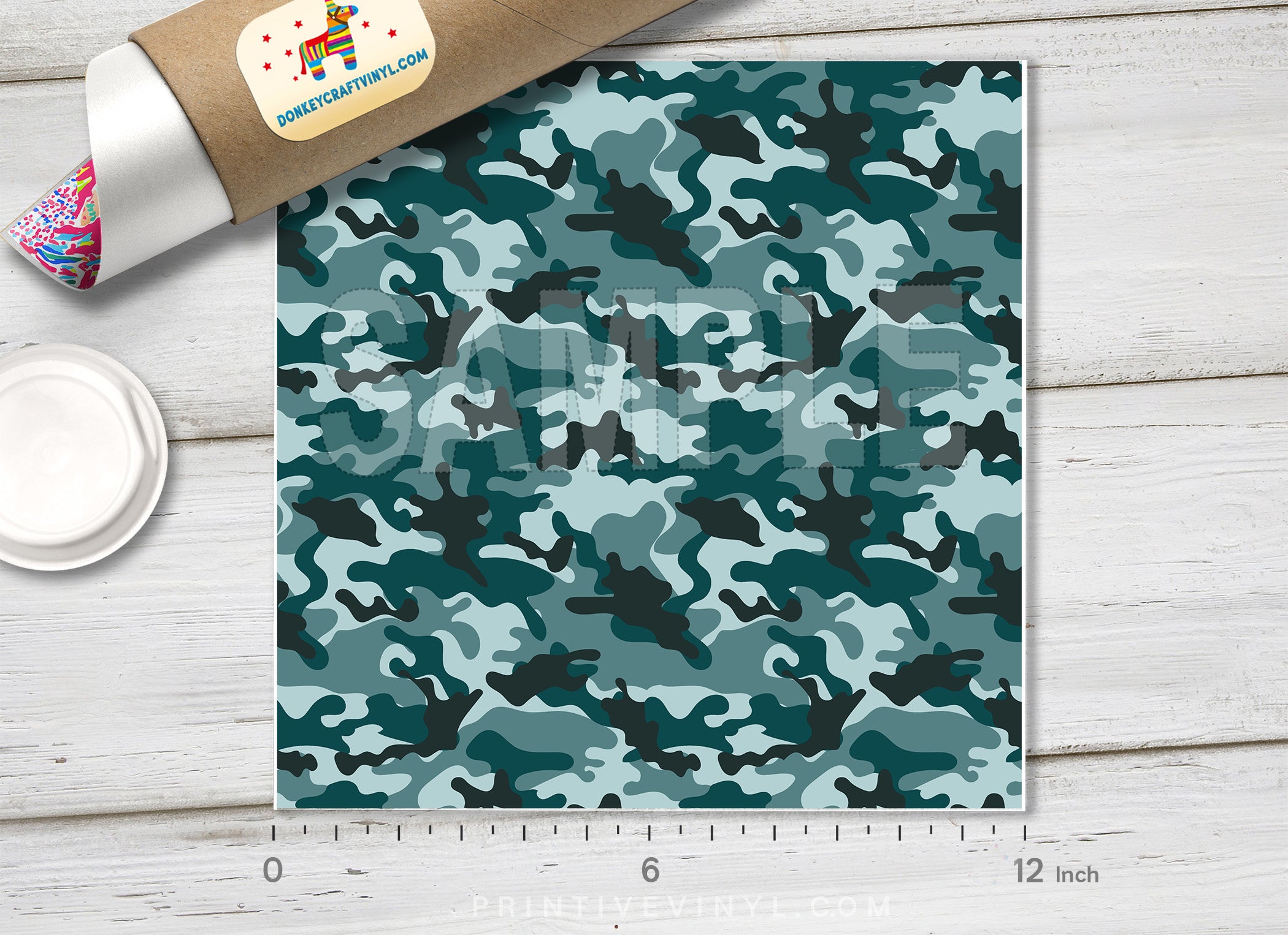 Military Camouflage Pattern Adhesive Vinyl 493