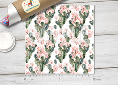Watercolor Cactus Patterned HTV 399