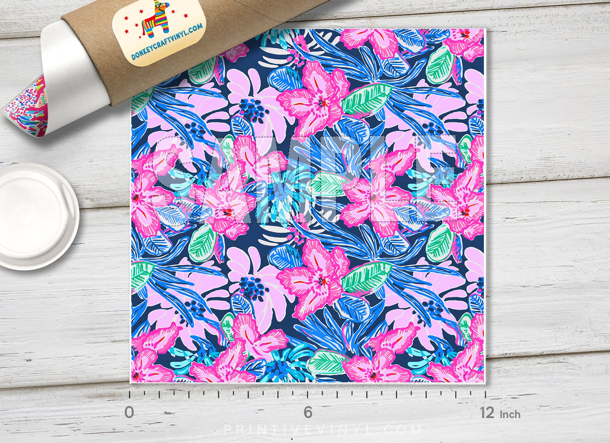 Floral Lilly inspired Patterned HTV L127