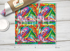 Colorful Feathers Patterned HTV 558