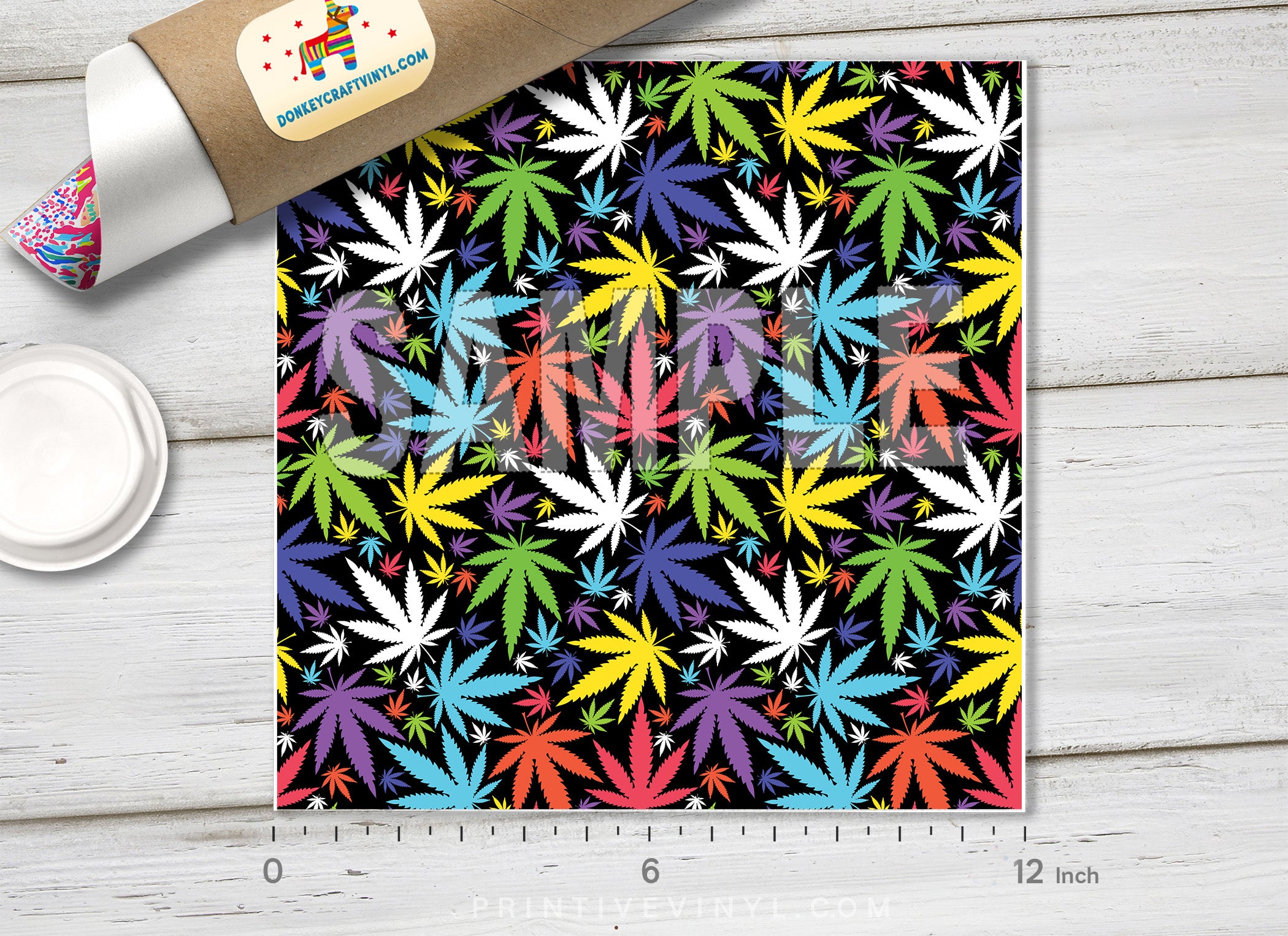 Marijuana Pattern Adhesive Vinyl 559