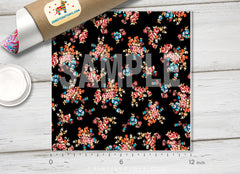 Little Tiny Small Floral Flower  Patterned HTV 573