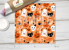 Halloween Ghost Patterned HTV H021