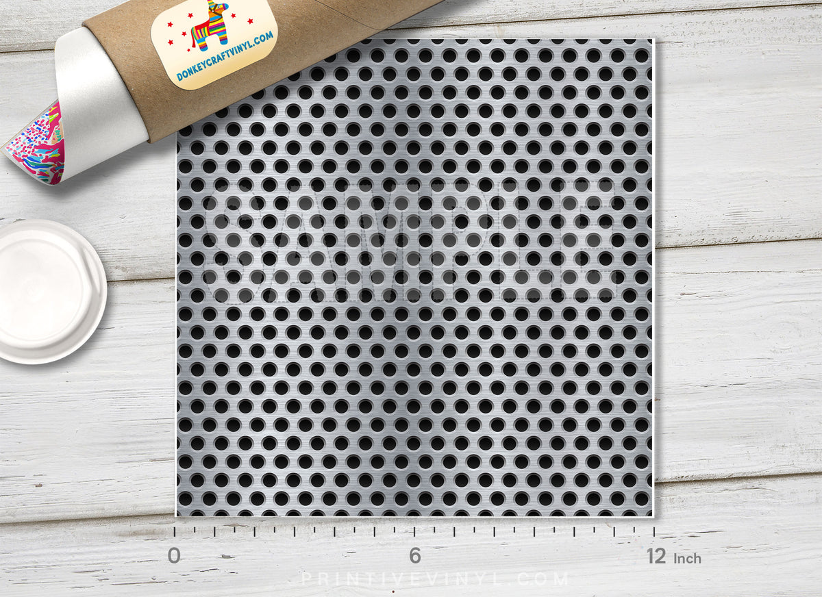 Perforated Metal Printed HTV-797 - Donkey Craft Vinyl