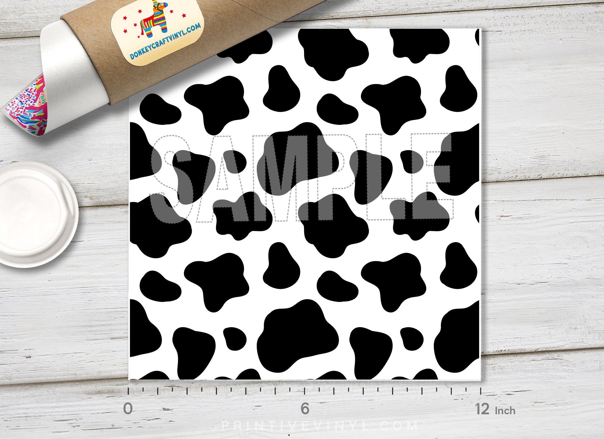 Cow Cowhide Patterned HTV 1030
