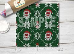 Santa Claus Knitted Pattern Adhesive Vinyl 577