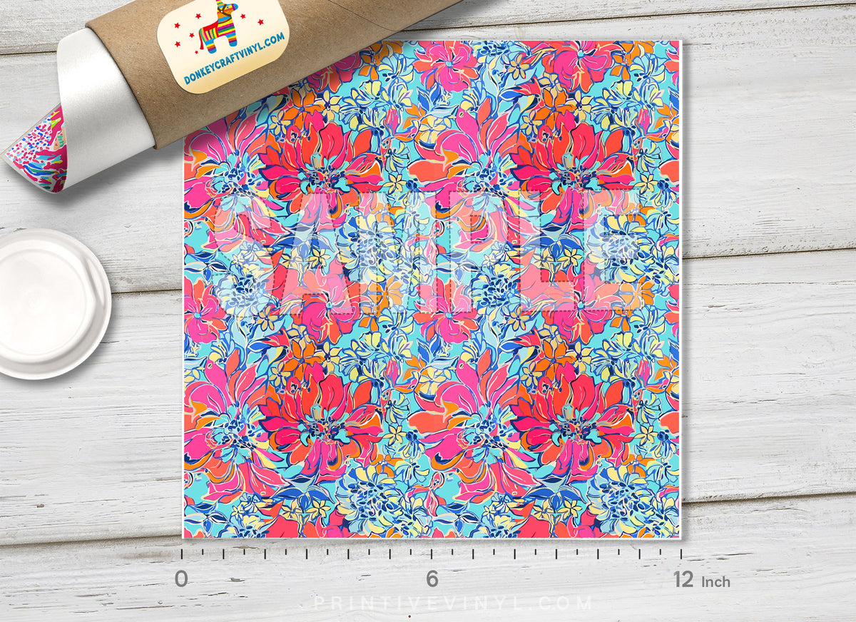 BREEZY BABE Summer  Patterned HTV  L074