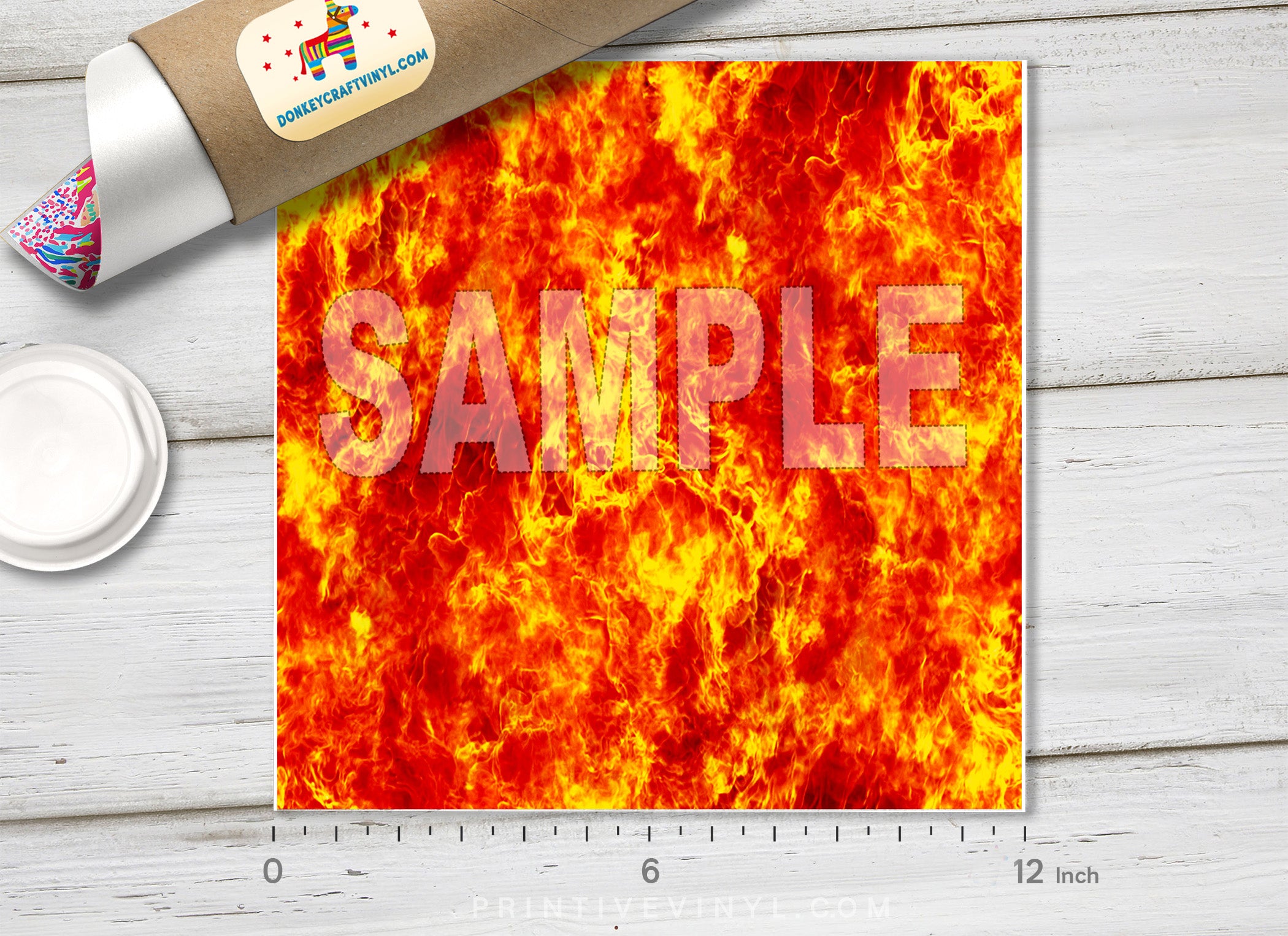 Fire Flame Patterned HTV 392