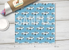 Kids Muscle Car Patterned HTV-1203