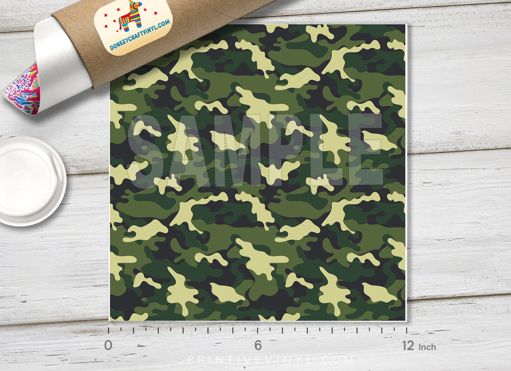 Military Camouflage Pattern Adhesive Vinyl 499