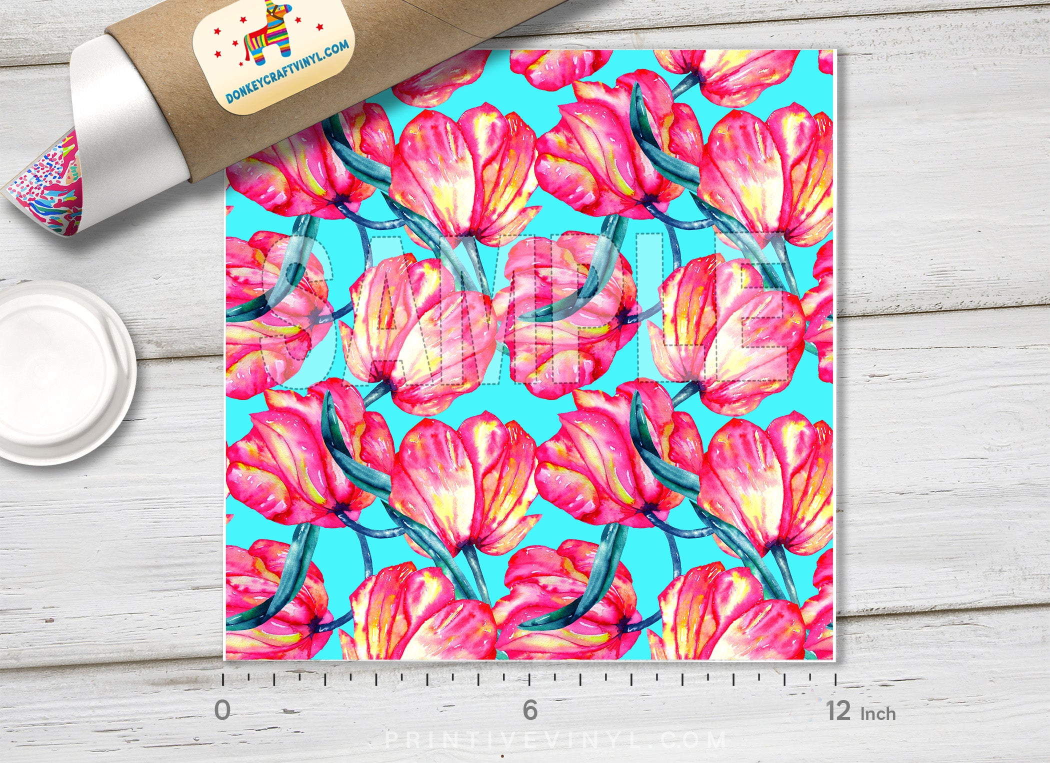 Floral Pattern Adhesive Vinyl 560