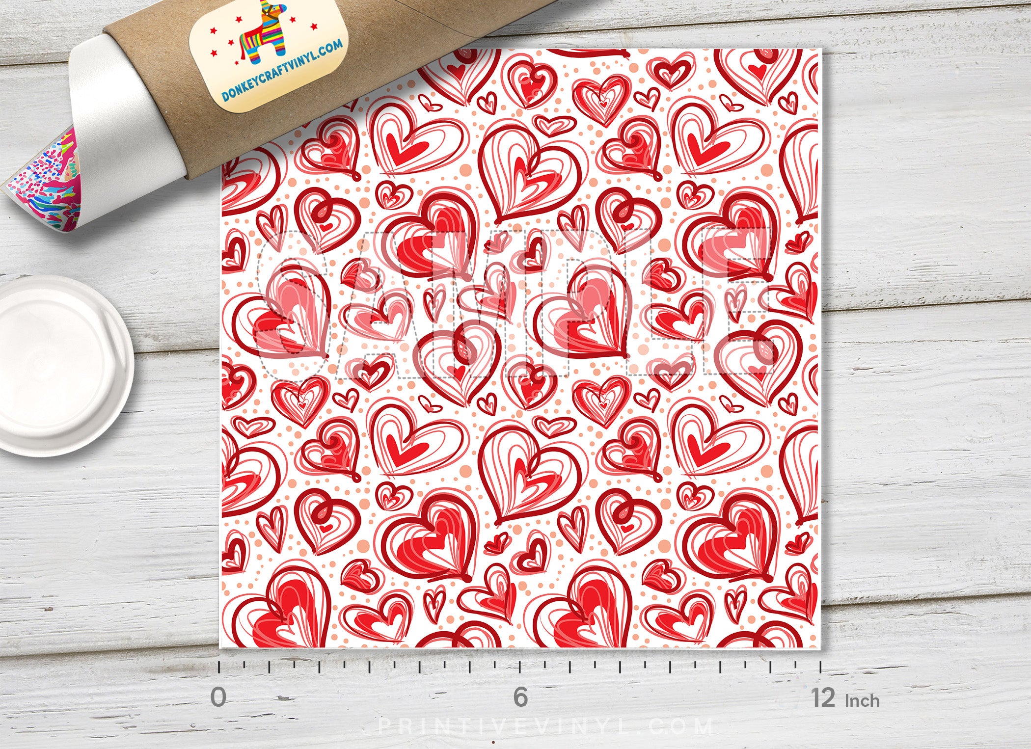 Cute Valentine's Patterned HTV 346