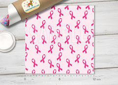 Pink Breast Cancer Awareness Patterned HTV- 783