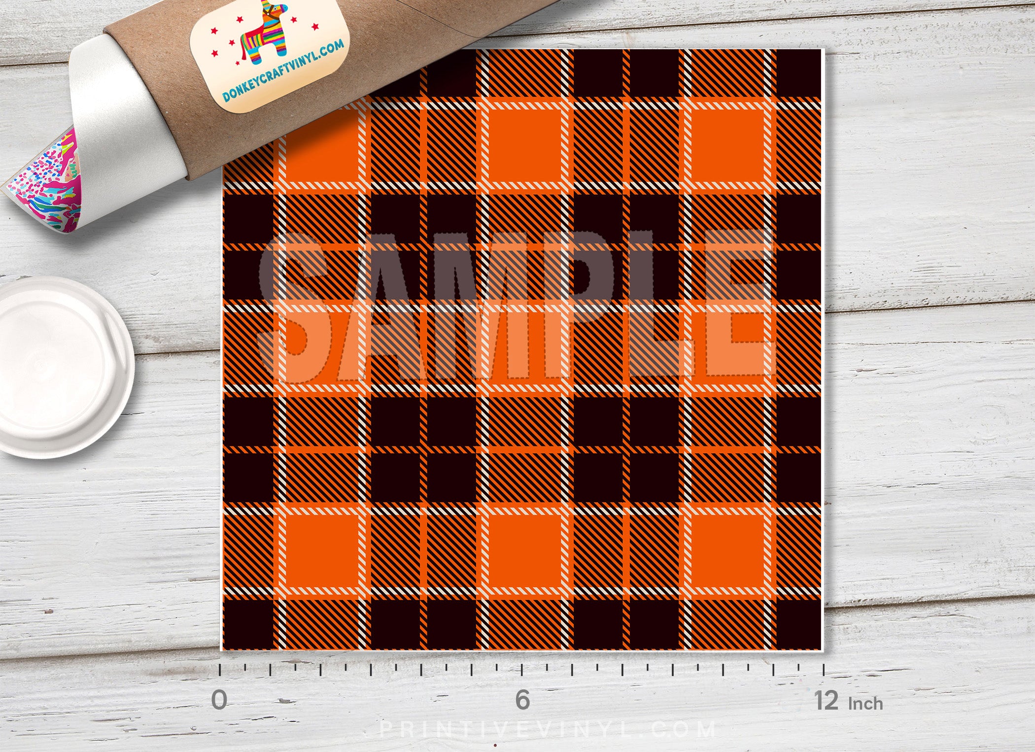 Plaid Pattern Adhesive Vinyl 567