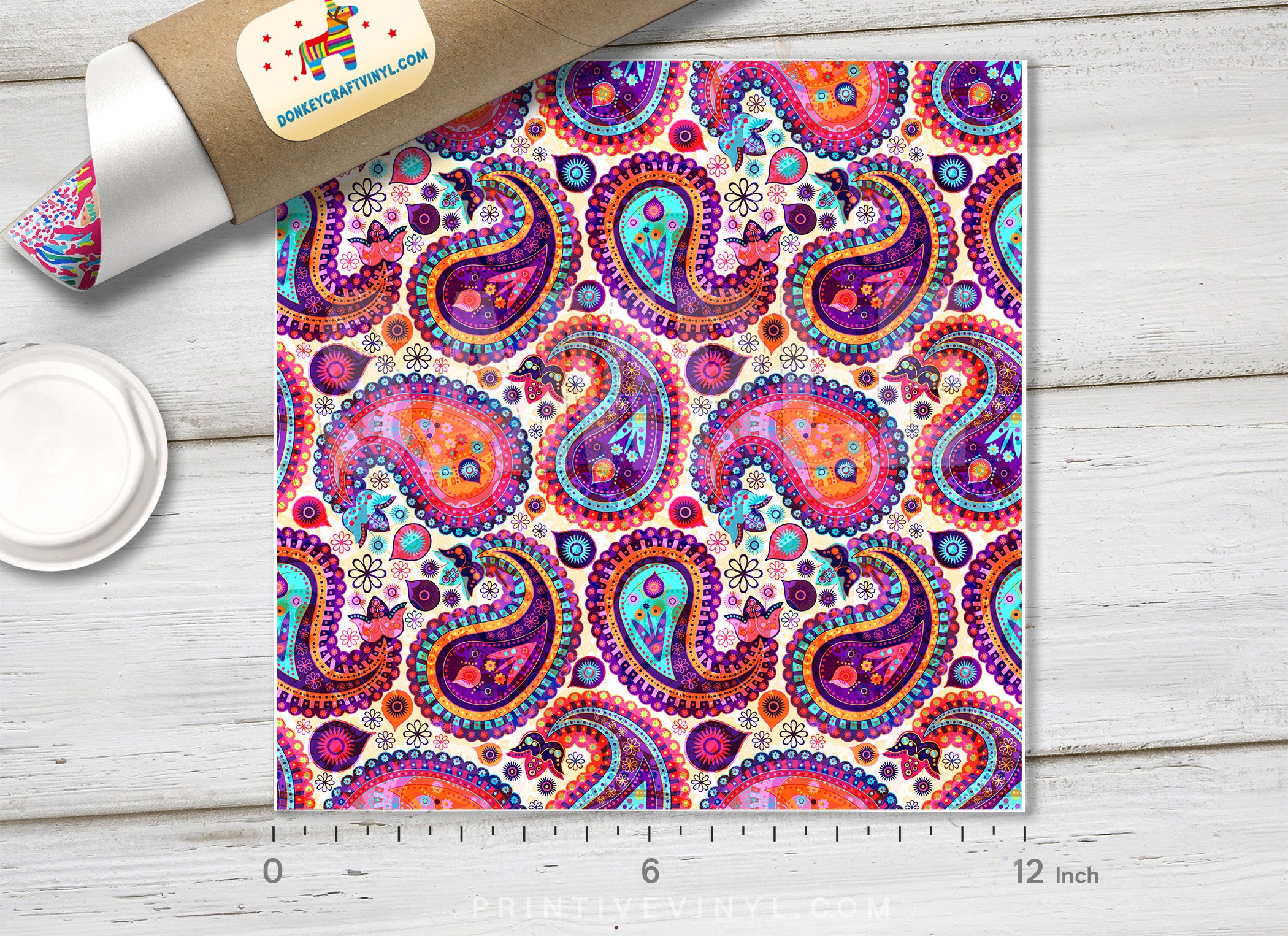 Paisley Floral Patterned HTV 272